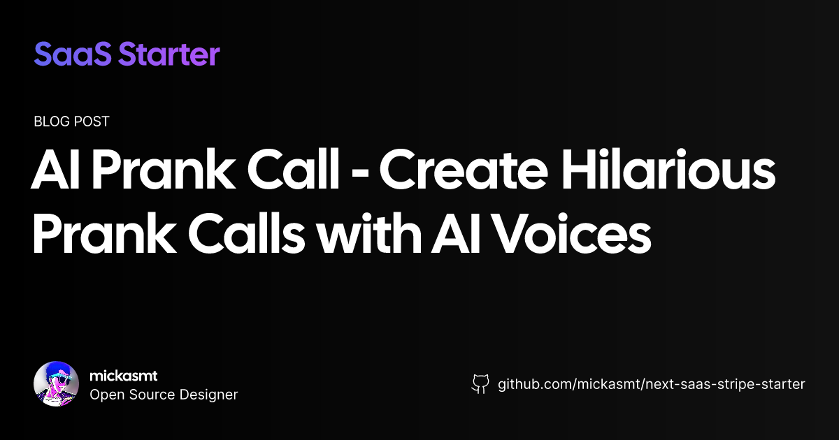 AI Prank Call - Create Hilarious Prank Calls with AI Voices | AI Prank Call